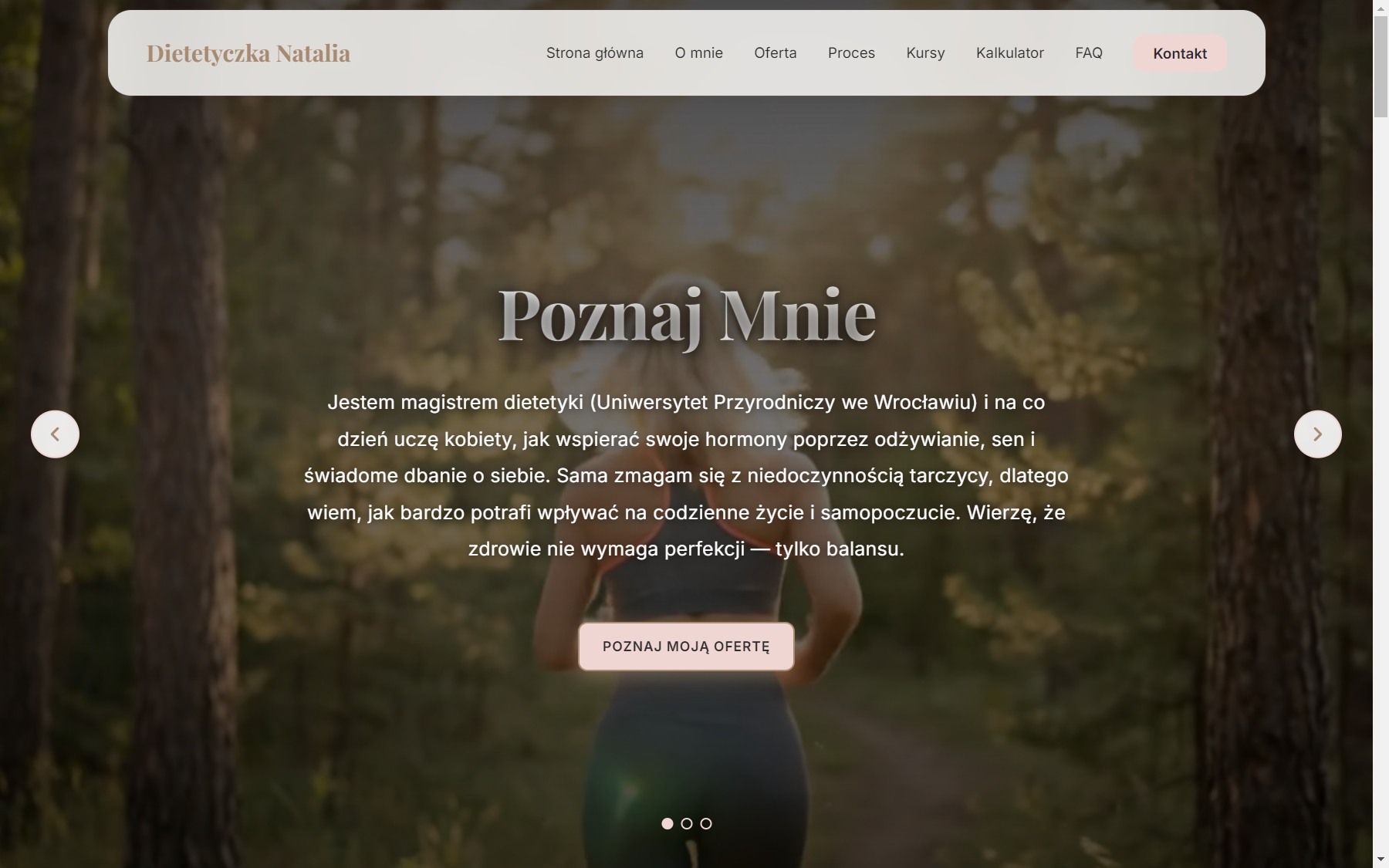 Wizytówka dietetyk na laptopie - widok 1